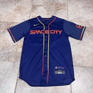 Nike MLB Houston Astros City Connect Jersey Space City Mens Small #43 Large